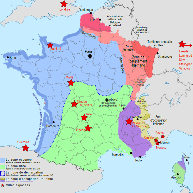 carte villes ffrance